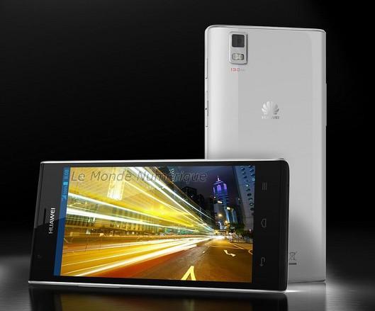 MWC 2013 : Smartphone Huawei Ascend P2, un mobile compatible 4G avec processeur quad core
