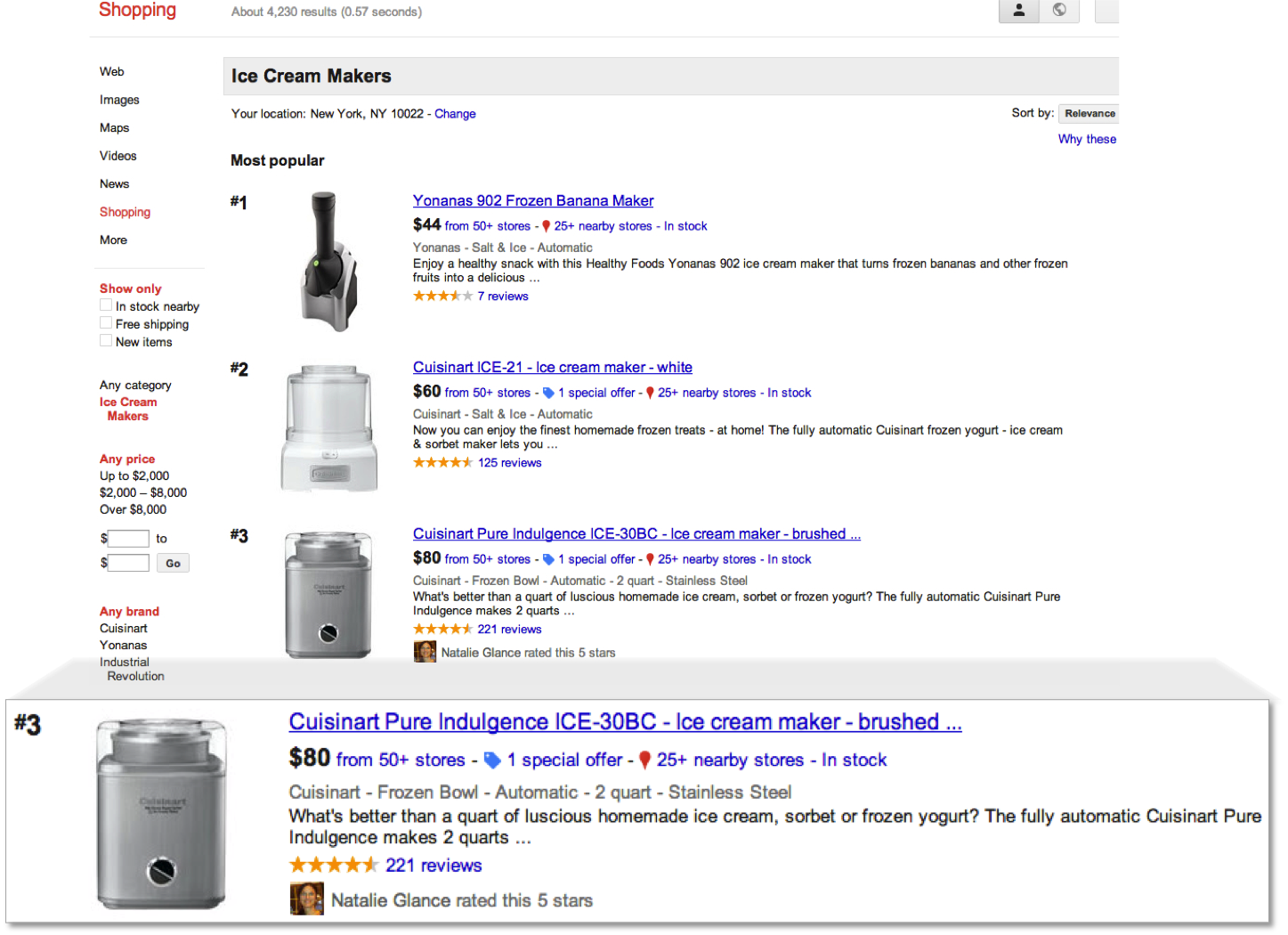 google plus lié à google shopping