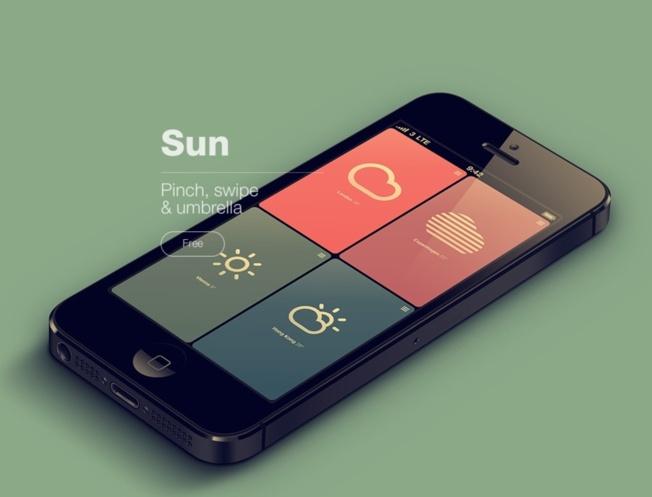 En cherchant le soleil, j'ai trouvé ''Sun'' sur mon iPhone...