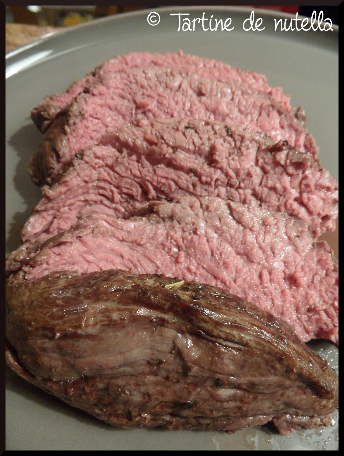 Rôti de boeuf en cuisson basse température