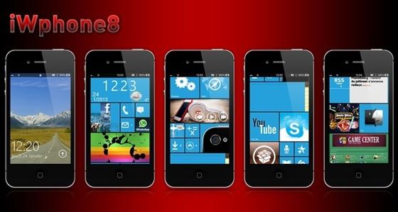 iWphone8 transforme votre iPhone 5 en Windows Phone 8...