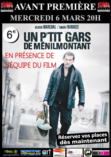 [Avant Première] L'équipe d'Un P'tit Gars de Ménilmontant sera au CGR de Bourges !