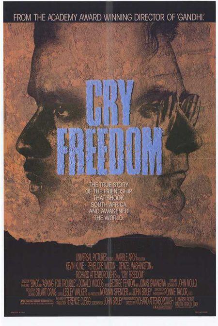 Affiche USA - Cry Freedom - Le cri de la liberté