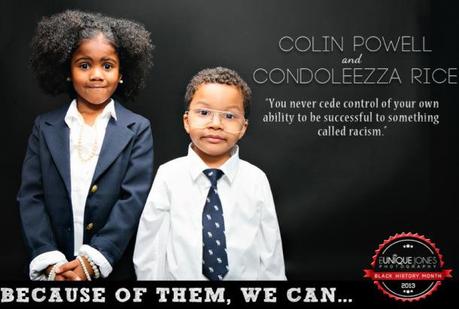 ENFANTS STARS DU BLACK HISTORY MONTH - UN HOMMAGE TROP MIGNON - Colin Powell et Condoleezza Rice