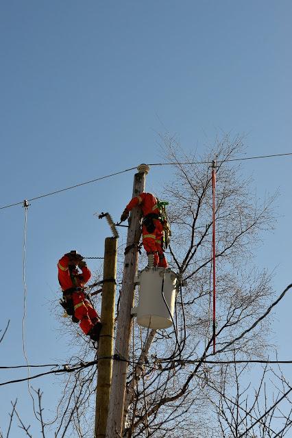 Les techniciens d’Hydro…