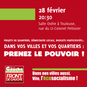 Dans le train vers Toulouse, quelques propos sur la crise démocratique jeudi a gauche 28 février