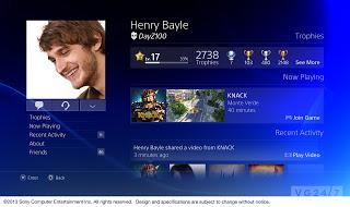 Playstation 4, les premières images officielles de l'interface