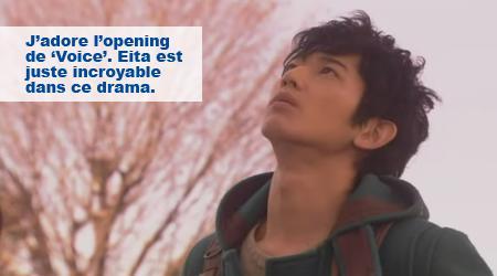 J’adore l’opening de Voice, Eita est juste incroyable dans ce drama