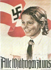 Hitler youth %28girls%29 poster Grèce : Aube Dorée éduque les enfants
