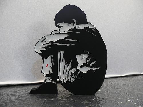 Print/sérigraphie : The sitting kid de Jef ©Jef Aérosol 2008 Print/sérigraphie : The sitting kid de Jef ©Jef Aérosol 2008