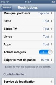 Tuto pour désactiver les achats In-App sur votre iPhone ou iPad...