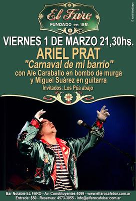Ariel Prat à El Faro ce soir [à l'affiche]