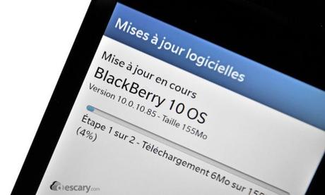 BlackBerry pousse la première mise à jour du BlackBerry 10 blackberry mise a jour descaery BlackBerry pousse la première mise à jour du BlackBerry 10