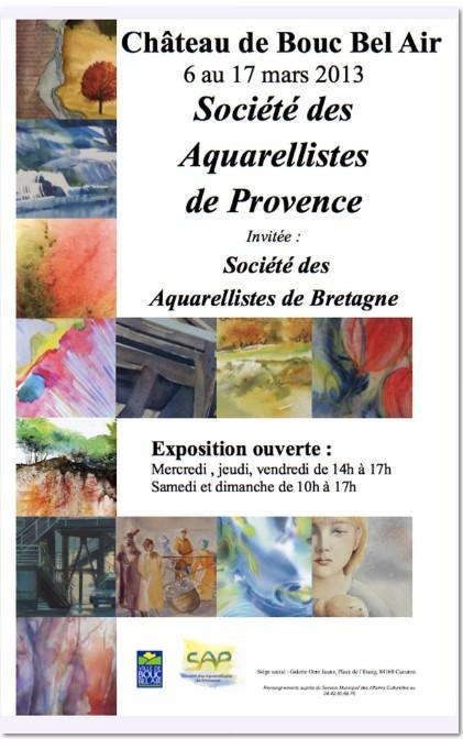 Exposition des Aquarellistes de Provence à Bouc Bel Air