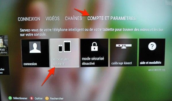 xbox 360 youtube associer appareils 1 iPad   iPhone: Comment utiliser Sent to TV, le AirPlay de Google sur votre xBox 360