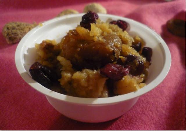 Douceur au panais et aux fruits secs