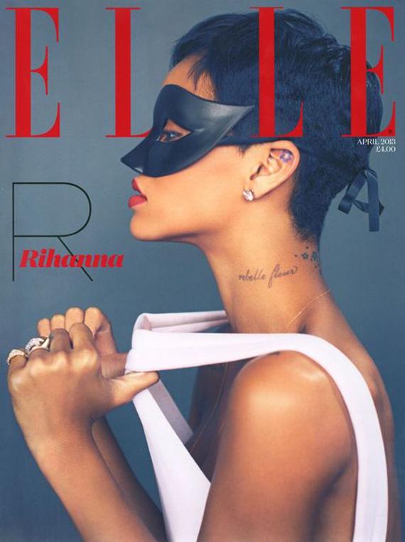 3 couv pour Rihanna dans le Elle UK (avril 2013) + vidéo behind the scenes