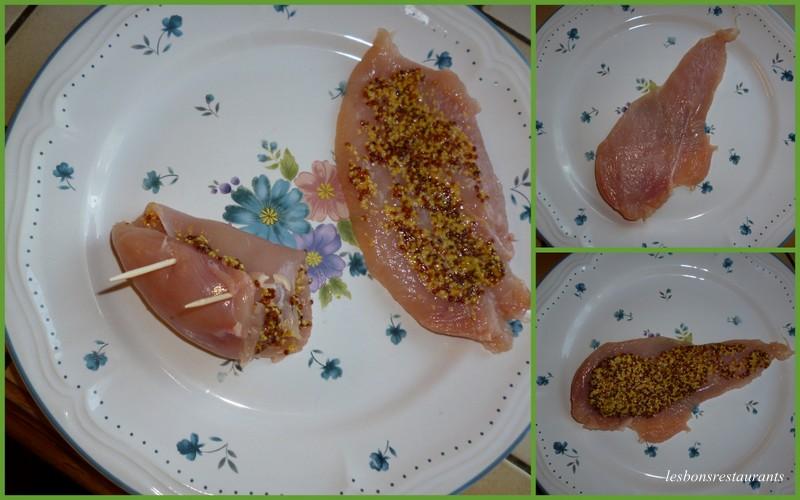 FILETS DE DINDE À LA MOUTARDE ET AU CUIT VAPEUR
