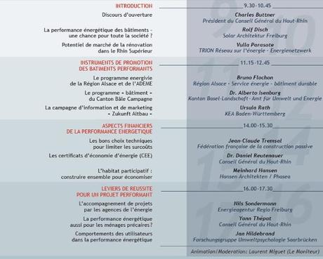 Sur votre agenda : Réussir la performance énergétique des bâtiments: quelles solutions économiques et sociales dans le Rhin Supérieur?