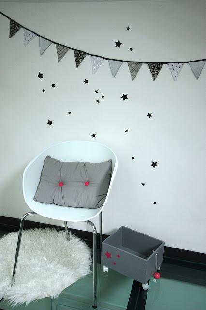 Stickers étoiles, pois et triangles chez Ma caisse à jouets