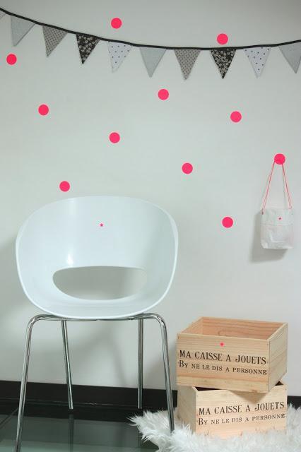 Stickers étoiles, pois et triangles chez Ma caisse à jouets