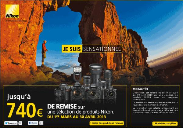 Cashback Nikon du printemps