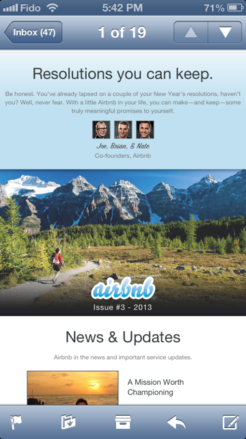 Airbnb courriel mobile Airbnb courriel mobile