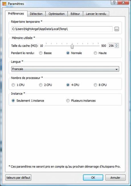 Réaliser un panorama à plat