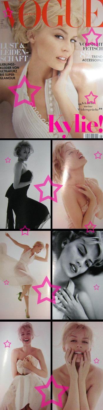 Kylie Minogue : Sexy dans “German Vogue”