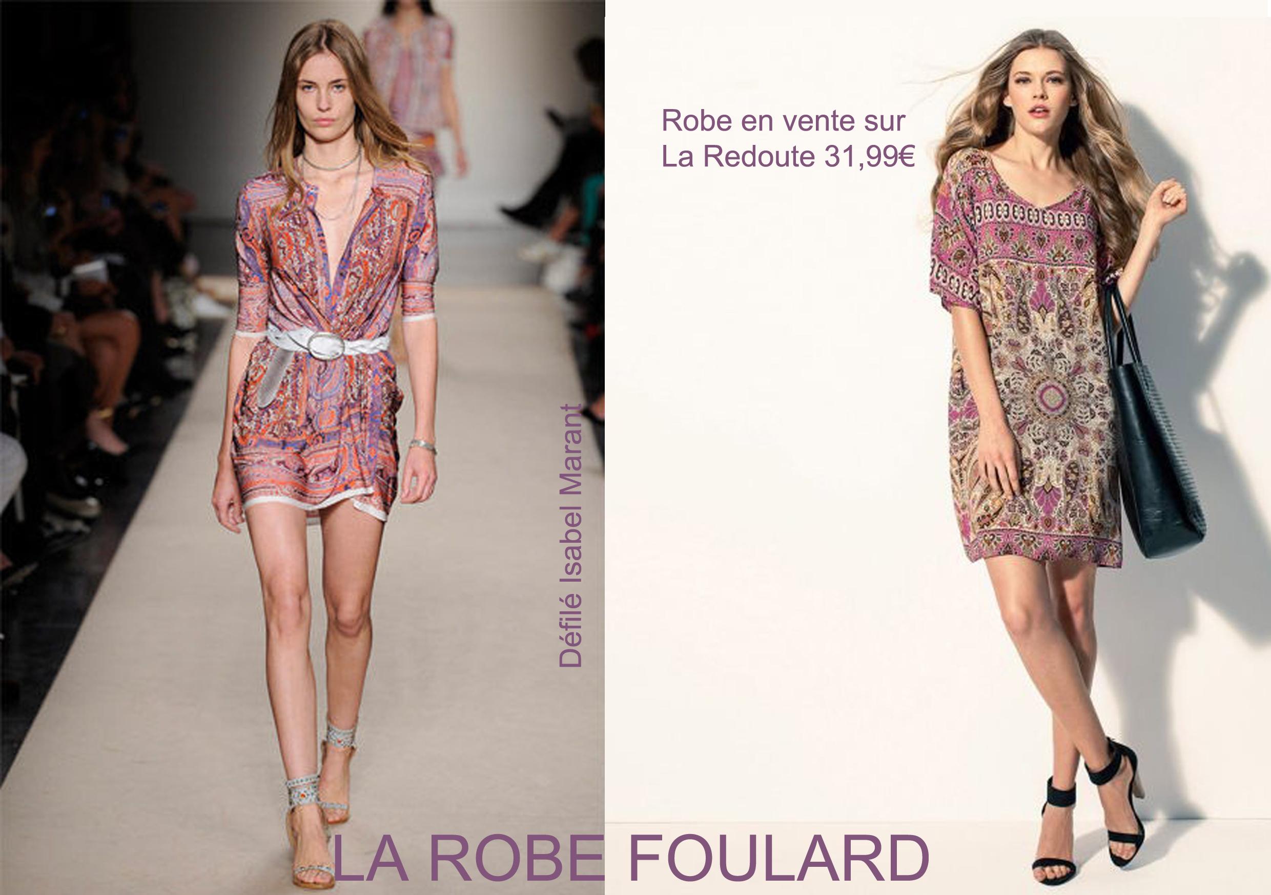 Sélection shopping mode printemps 2013, tendance femme, la robe foulard, inspiration Isabel Marant