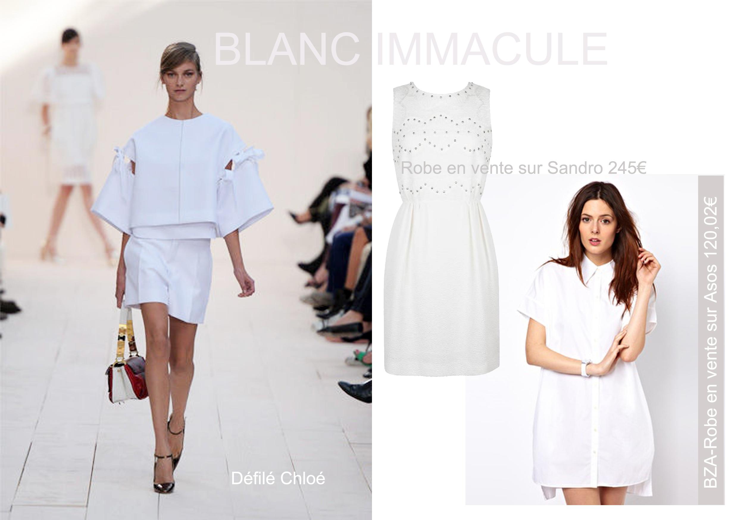 Blanc intemporel et indémodable, mode femme, sélection shopping mars 2013