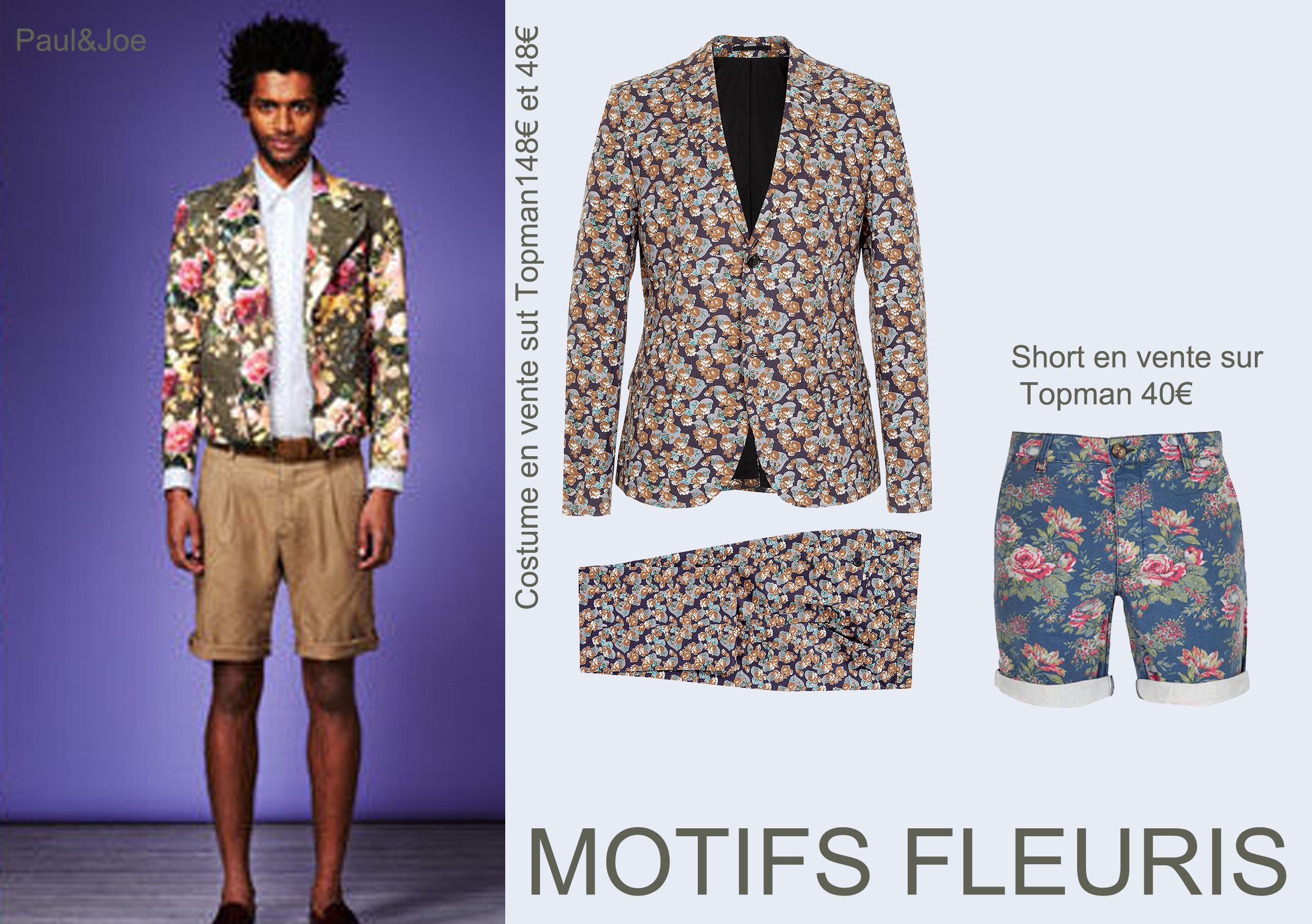Sélection shopping, mars 013, mode homme, tendance printemps, motifs fleurs, inspiration Paul and Joe