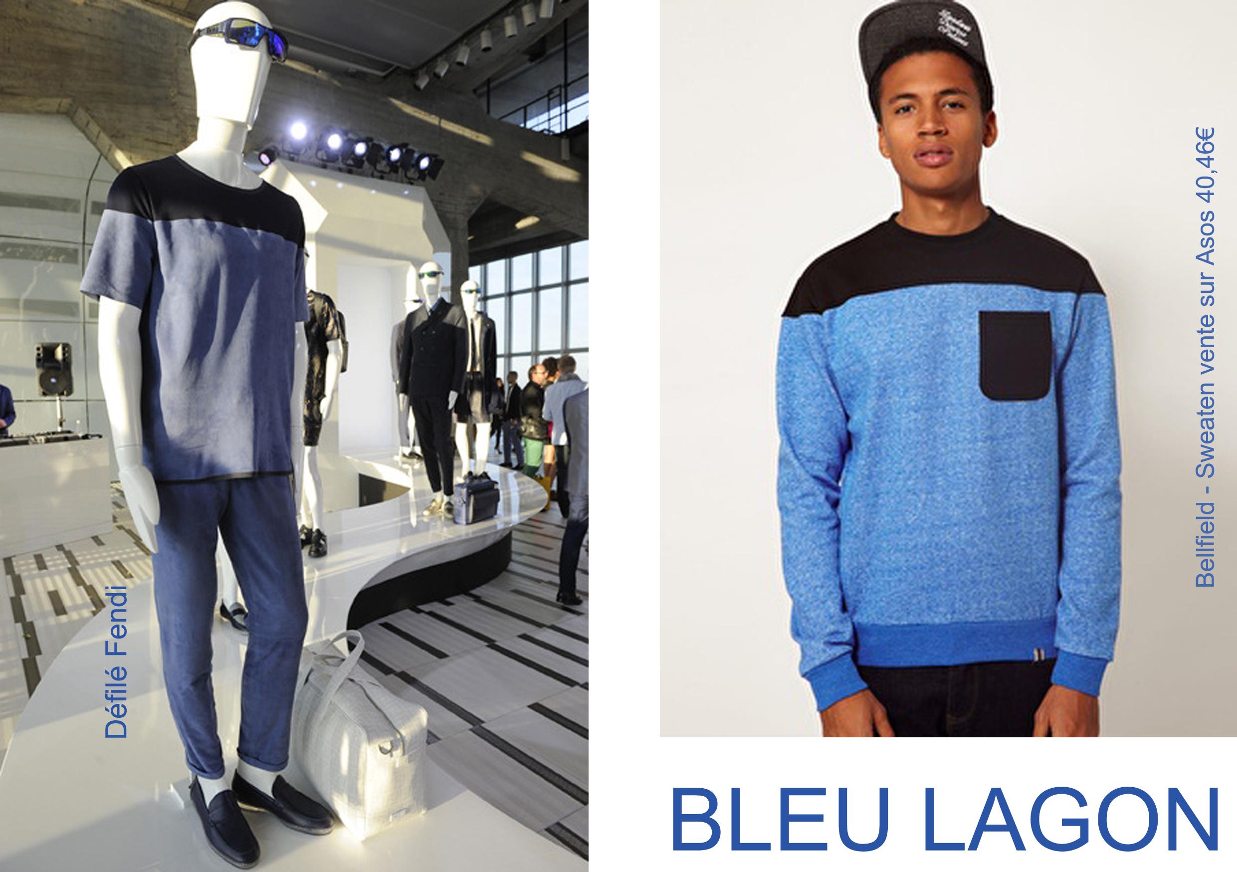 Sélection shopping, mars 2013, mode homme, tendance printemps bleu lagon, inspiration Fendi