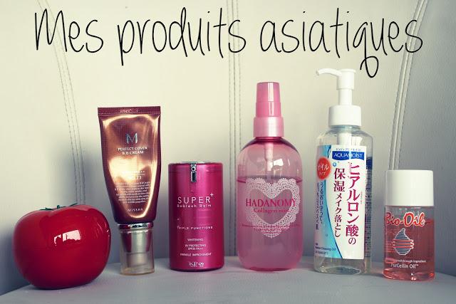 Mes produits soins et make-up asiatiques