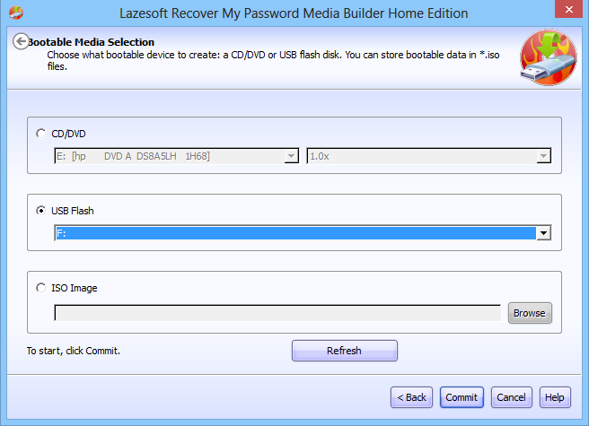 Lazesoft Recover My Password_Media Builder