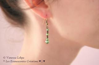 boucles d'oreille simple élégante Vanessa Lekpa evanescentes créations romantique sensuel poetique