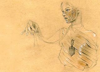 Cedric Rivrain  dessin illustration de mode poétique vanessa lekpa