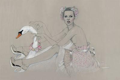 Cedric Rivrain  dessin illustration de mode poétique vanessa lekpa