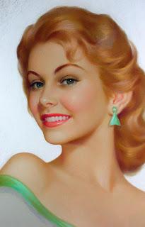 bijoux Pin-up illustration Pearl Frush lekpa créations vintage retro mode