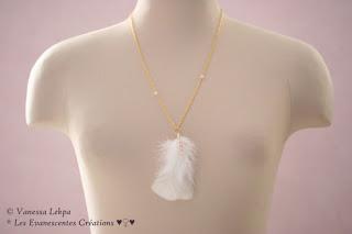 vanessa lekpa bijou plume bijou romantique poetique plume blanche