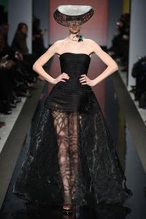 Vanessa Lekpa haute couture romantique Gattinoni dentelle noire