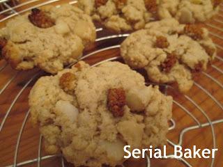 Cookies noix de macadamia et mulberries