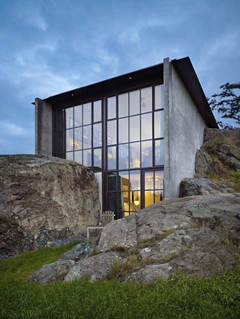 Pierre, une maison coincée dans la roche par Olson Kundig Architects - 4