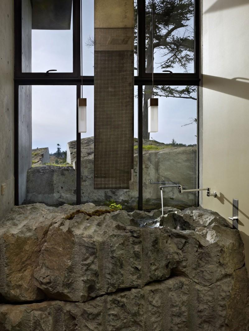 Pierre, une maison coincée dans la roche par Olson Kundig Architects - 8