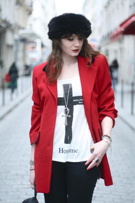 blazer rouge blog mode
