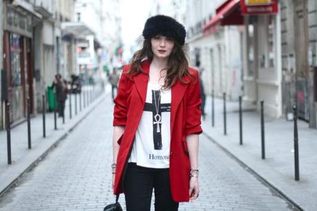 top rock blazer rouge