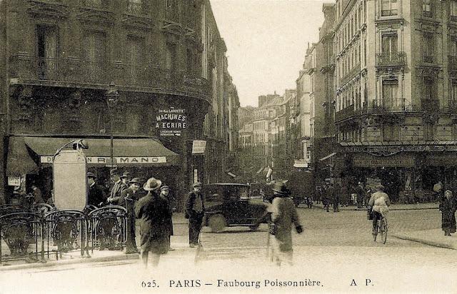 Le cycliste de la Rue du Faubourg Poissonnière