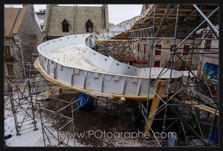 La spirale du Red Bull Crashed Ice de Québec