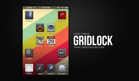 Gridlock: Positionnez vos icônes sur iPhone jailbreaké iOS 6...