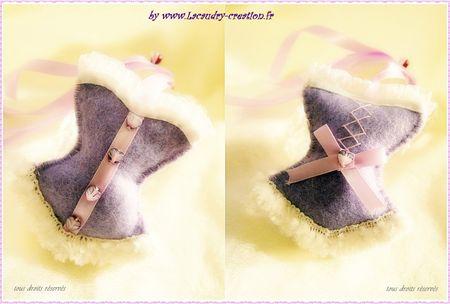 corset en feutrine lavande a gagner sur ma boutique lacaudry creation